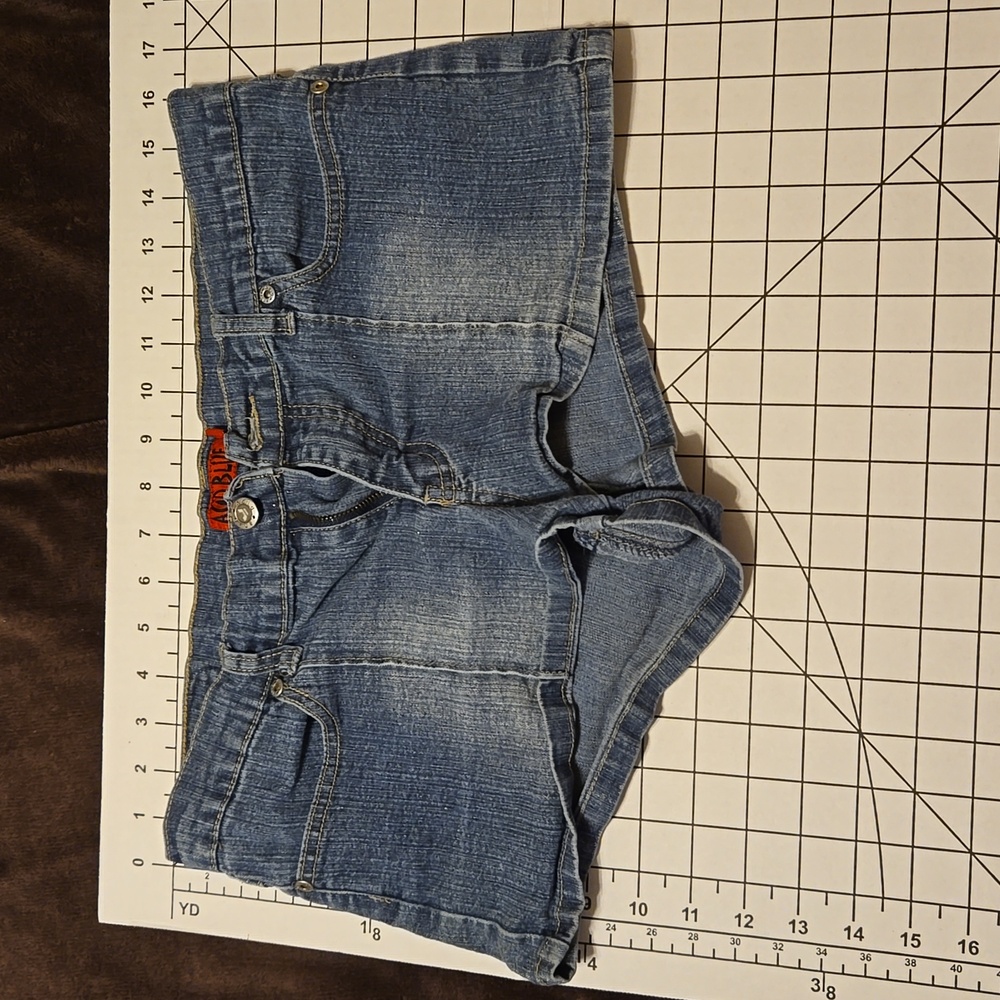 Acid Blue Short Shorts Size Large: C